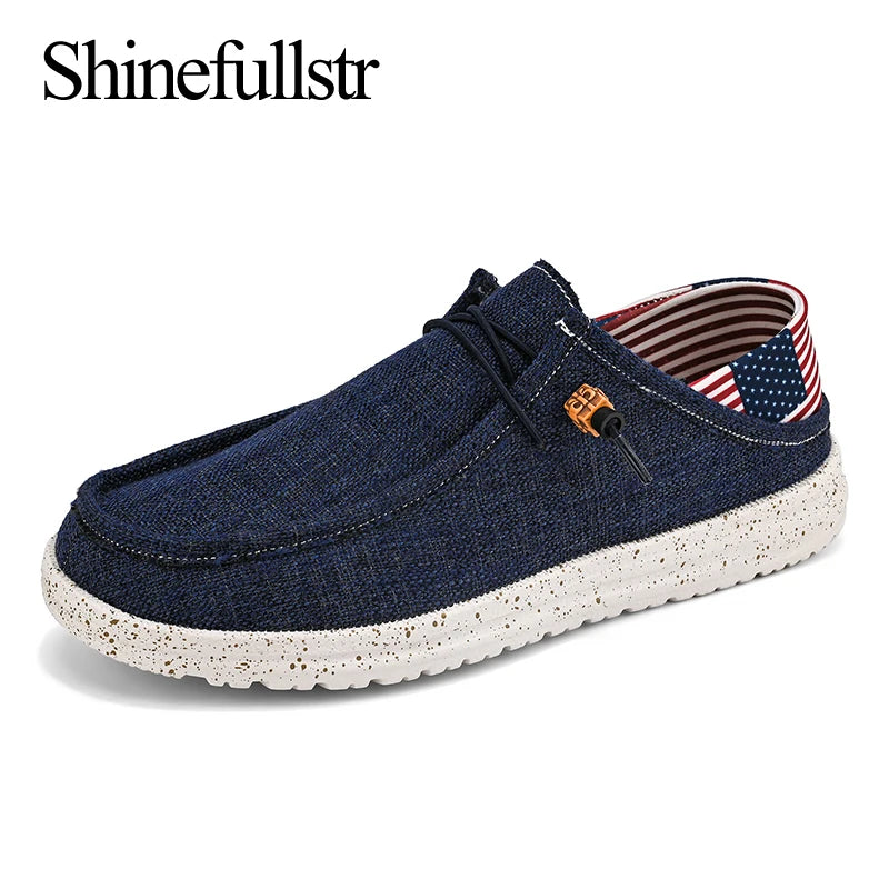 Big Size 47 48 Casual Canvas Shoes Men Lightweight Soft Comfortable Slip-On Canvas Shoes Dropshipping