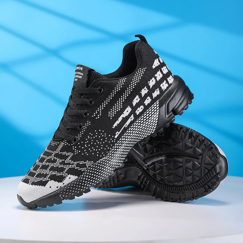 Mens Running Shoes Lightweight Breathe Mesh Casual Training Sneakers Thick Sole Cushioning Trendy Tennis Shoes for Man