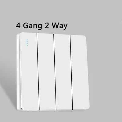 Depoguye White wall power button, international general button light switch, household bedroom switch with socket 220V 86mm*86mm