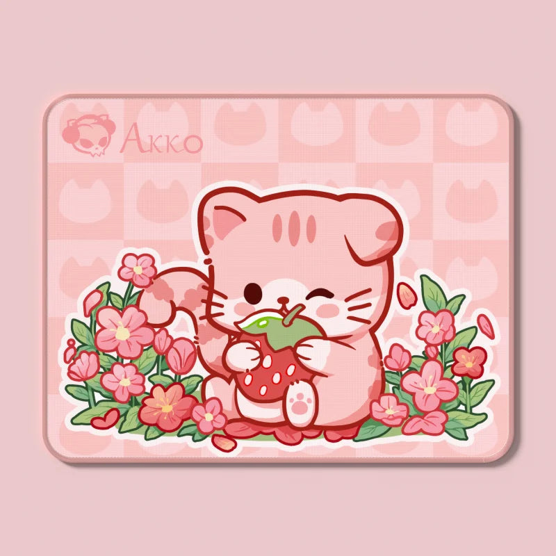 Akko Cute Cat Theme Mouse Pad 360X280mm Cartoon E-SportsGame Keyboard Mice Pad Kawaii Anti-slip Locking Edge Desk Pad Mousepad