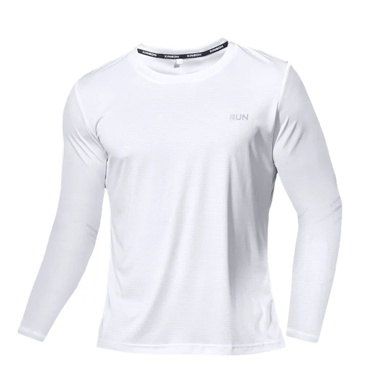 Men's UPF 50+ UV Protection Rash Guard Long Sleeve Shirt, Quick Dry Lightweight for Fishing Running Outdoor Sports