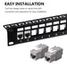 ZOERAX 1Pcs Cat6a Cat7 Keystone Jack Cat7 RJ45 STP Tool-Less Type Zinc Alloy Module Jacks Adapter Coupler for 22 to 26 AWG Cable