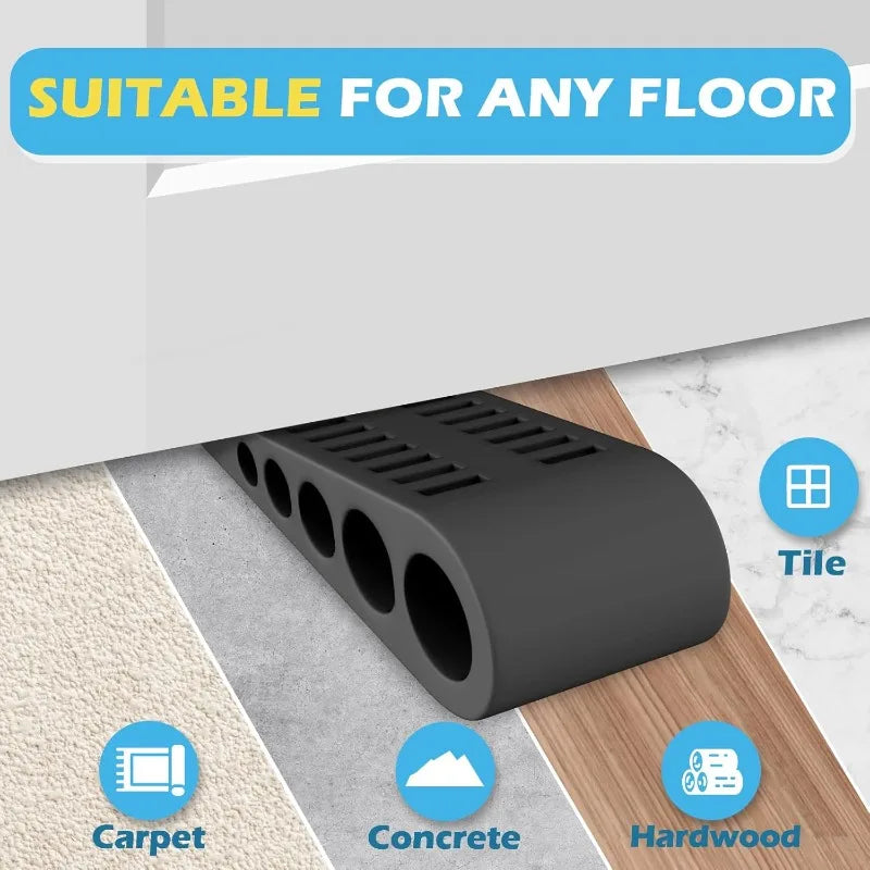 1pc Door Wedges for The Bottom of Doors - Set of Two with a Holder, for Use in Homes, Offices, Dorms, Classrooms, And Garages.