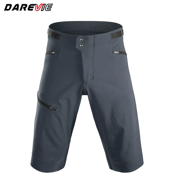 ខោខ្លីជិះកង់បុរស DAREVIE ខោខ្លីការពារទឹកជ្រាបខ្យល់សម្រាប់បុរស ហោប៉ៅពីរ ធន់នឹងការពាក់ ស្រូបយកសំណើម ខោខ្លីបុរស