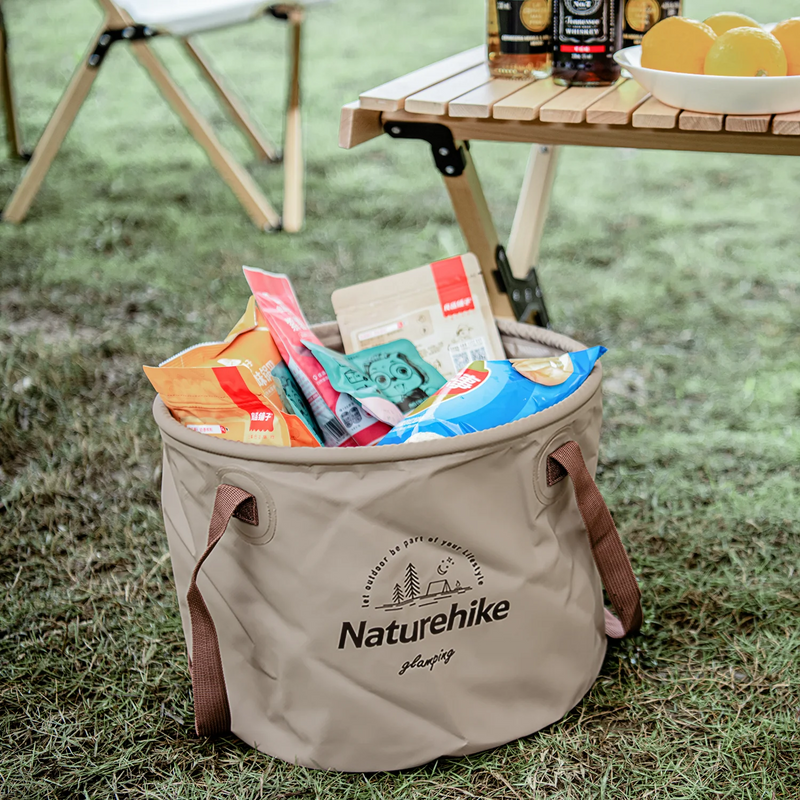 Naturehike Collapsible Waterproof Bucket Portable Outdoor Multifunctional Travel Folding Container Camping Hiking Storage Bag