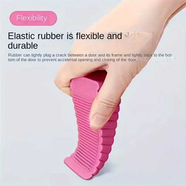 1PC No-Drill Windproof Door Stopper Stops Drafts & Noise | Wall-Safe Protection | Home Anti-Pinch Wedge,Durable Creative Design