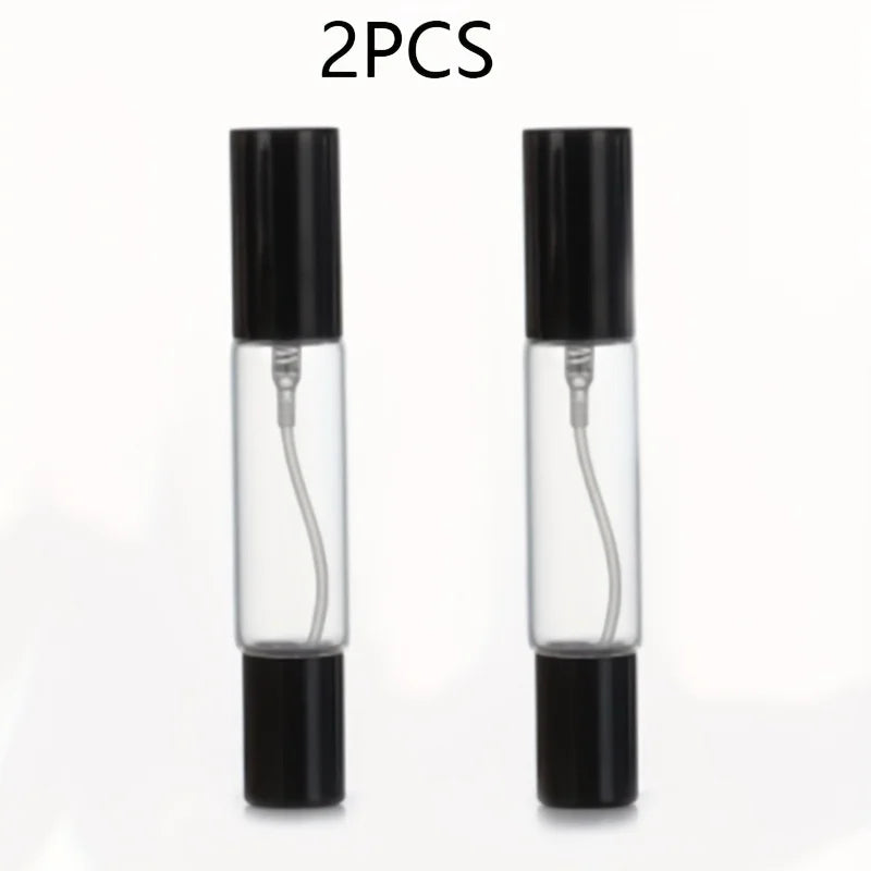 2pcs 0.34oz-Use Perfume Spray Bottles with Rollers - Transparent Glass, | Portable Fragrance Dispenser | Refillable Spray Bottle