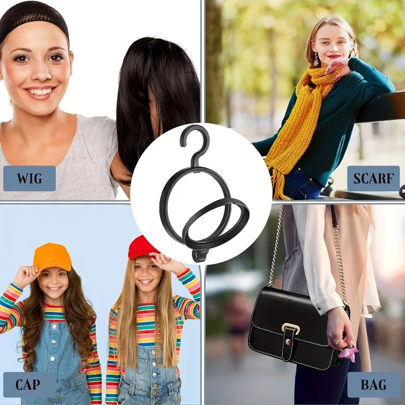 1pc Hanging Wig Stands, Foldable And Portable,Suitable for Various Wigs And Hats,Ideal for Travel Styling And Wig Replacemen.