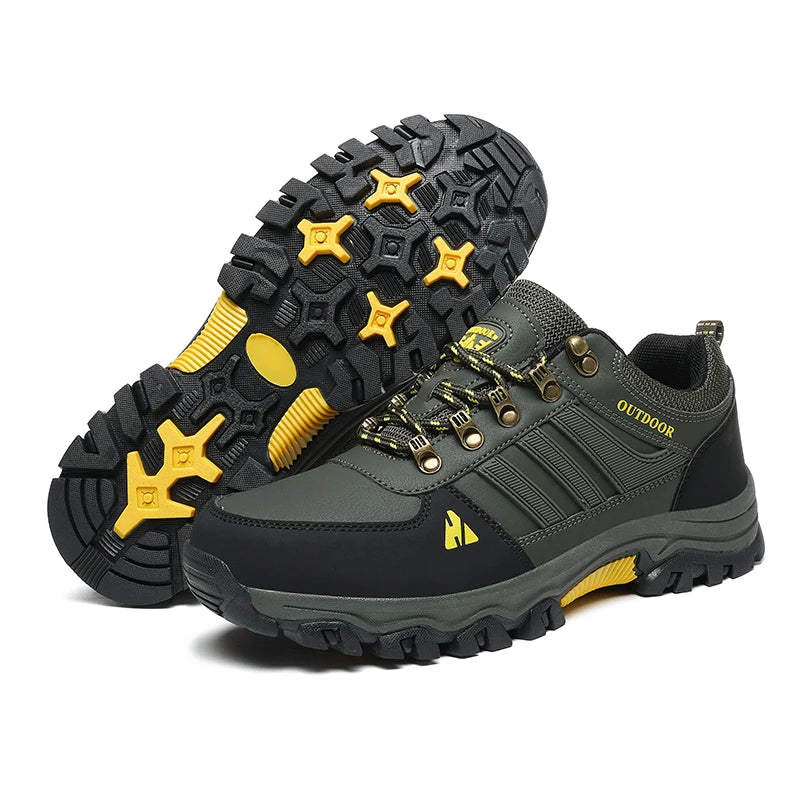 Men's Plus Size Outdoor Hiking Shoes Four Seasons Non-Slip Comfort Casual Walking Shoes Fashion Youth Joker Sports Running Shoes