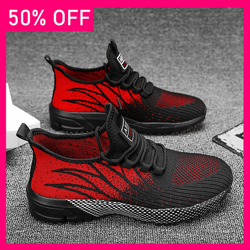 Men Sports Shoes Summer Mesh Lightweight Soft Sole Fitness Shoes 2026 New Comfortable Versatile Outdoor Jogging Tennis Shoes