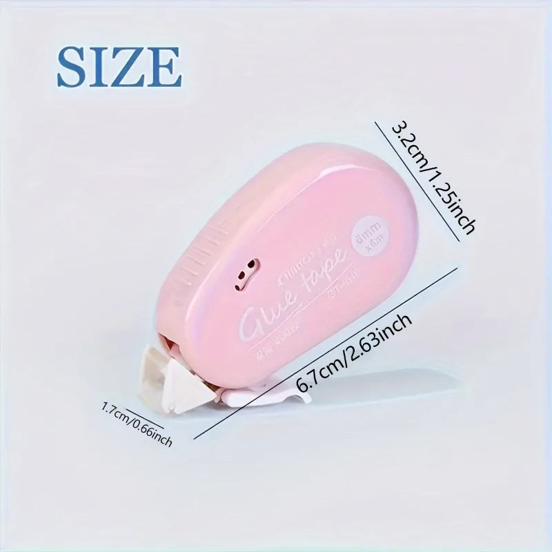 1pc Erasable Double-Sided Tape Scrapbook Collage Photo Album Stationery Roll Tape Dot School Office Tape,double-sided tape