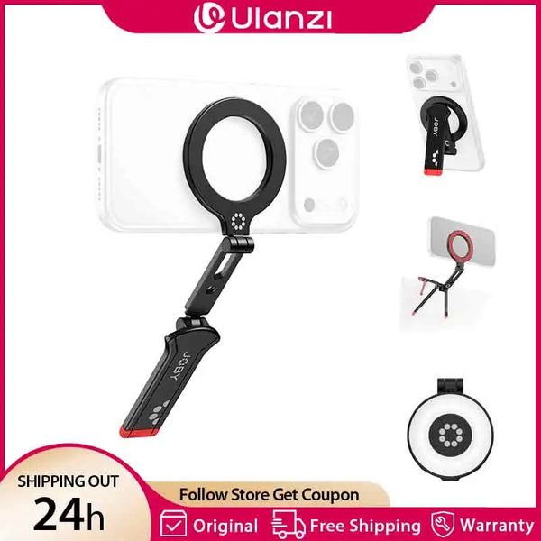 ឈុតជើងកាមេរ៉ាម៉ាញេទិក JOBY TelePod® Scout TP08 ជាមួយដំបង Selfie សម្រាប់ iPhone 17 16 15 14 ជើងកាមេរ៉ាអាចលៃតម្រូវមុំបាន