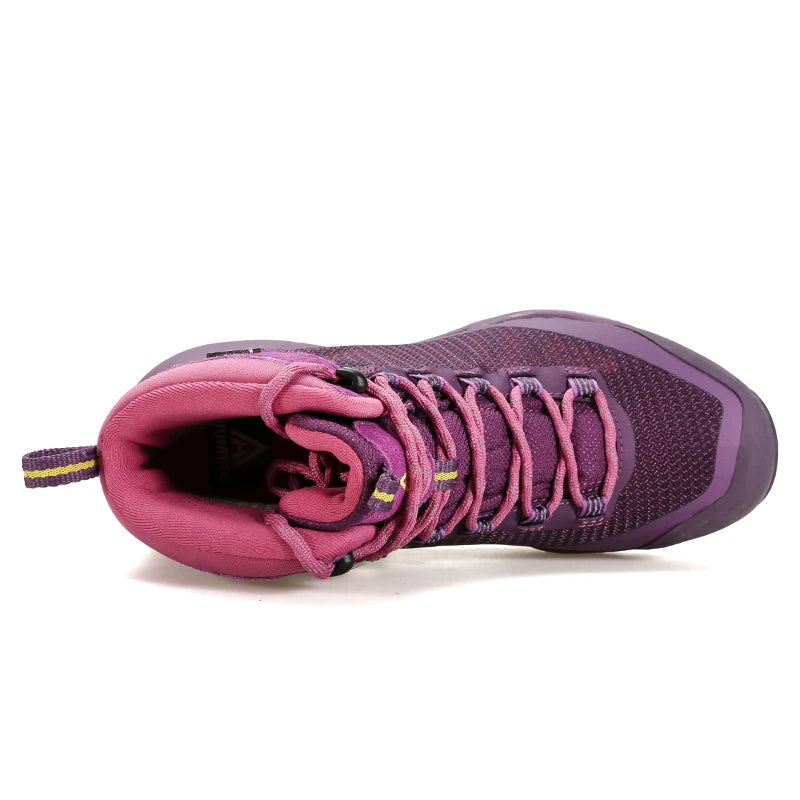 HUMTTO Waterproof Hiking Ankle Boots for Women New Winter Designer Climbing Woman Sneakers Sport Trekking Walking Womens Shoes