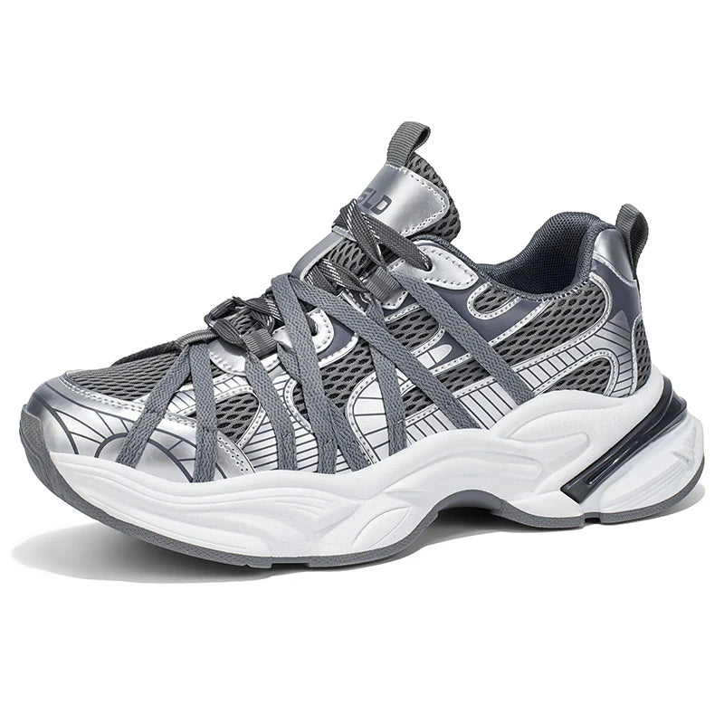 Chunky sneakers four seasons new Men's breathable light soft-sole anti-slip comfort outdoor casual walking sports running shoes