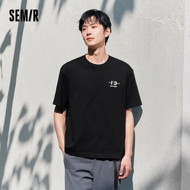 Semir Mens Tshirt 2026 American Style Cute Animal Printed Antibacterial New Arrival Casual Soft