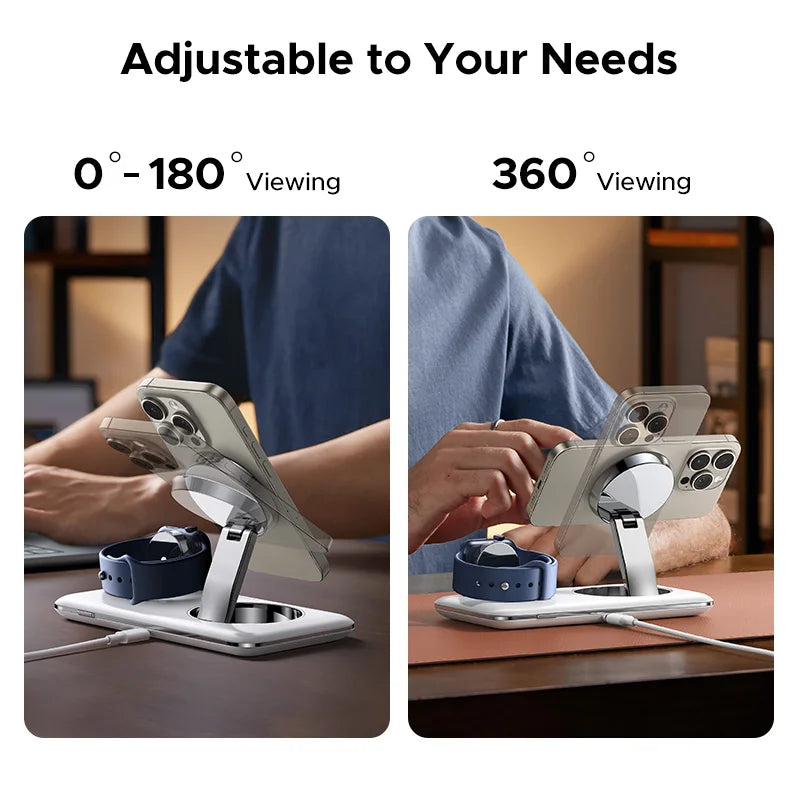 【Big Sale】UGREEN MFi for Magsafe 20W Wireless Charger Stand 15W 2-in-1 Charging Station For iPhone 15 14 Pro Max For AirPods