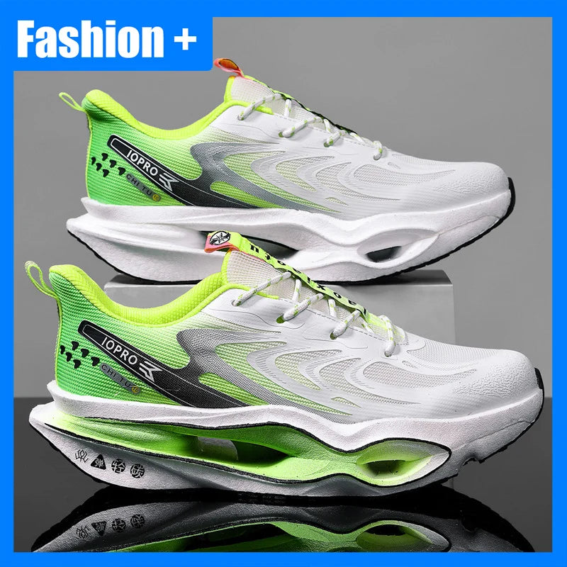 Unisex Sports Shoes Autumn Mesh Breathable Outdoor Running Shoes New Soft Soled Rebound Anti Slip Marathon Training Shoes