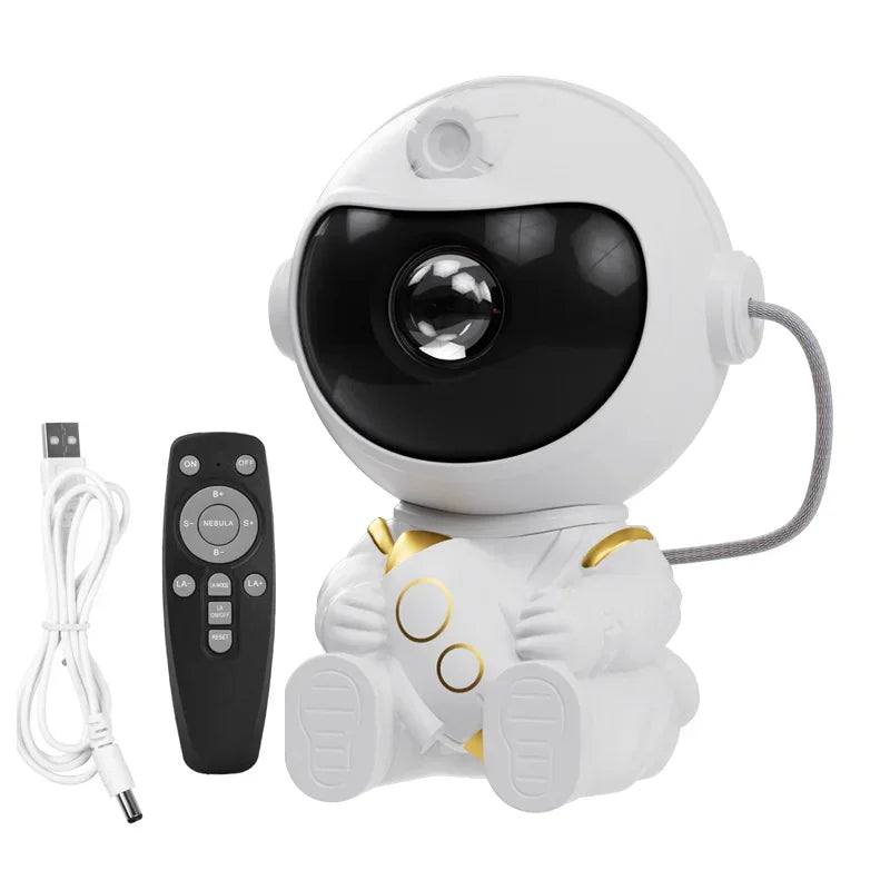 Rocket Astronaut Starlight Lamp Full of Stars Remote Control Atmosphere Lamps Star Galaxy Projection Light for Bedroom Christmas