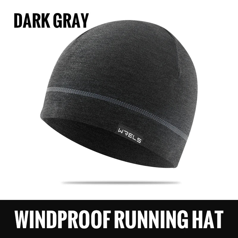 【high-quality】WRELS  Men's Winter Hat Windproof Winter Beanie Hat Thermal Warmer Cap Running Ski Cycling Sports Caps