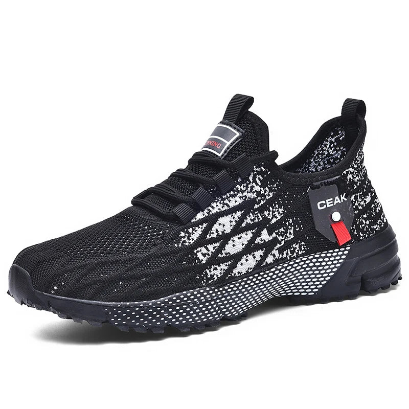 Men's plus size breathable casual sneakers spring summer mesh outdoor racing running shoes student lightweight speed sports shoe