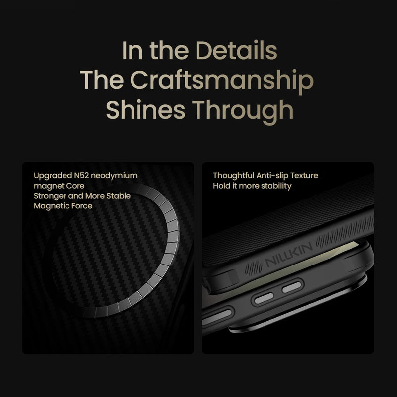 NILLKIN Magsafe Aramid Fiber Case For Samsung Galaxy S26 Ultra With Kickstand Anti-Drop For Samsung S26 Ultra Magnetic Cases