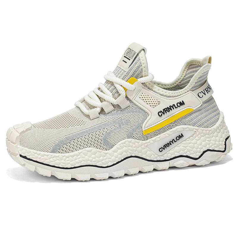 Men's breathable mesh casual sneakers summer new soft-sole outdoor running shoes students comfort lightweight speed sports shoes