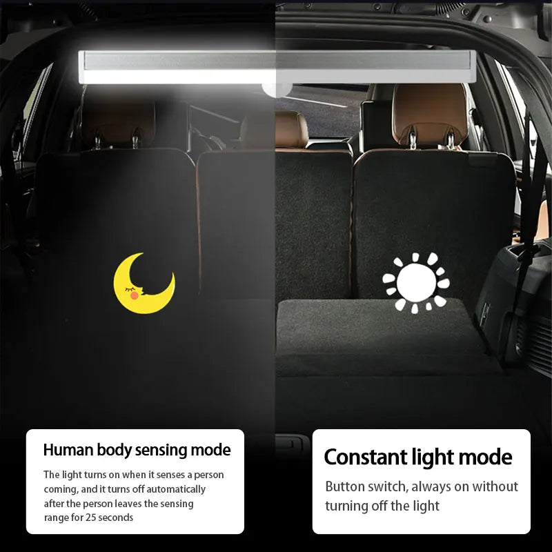 SEAMETAL LED Car Sensor Light 10/15/21CM Automatic Induction Light Type-c Rechargeable Smart Lighting Sensing Mode Night Lamp