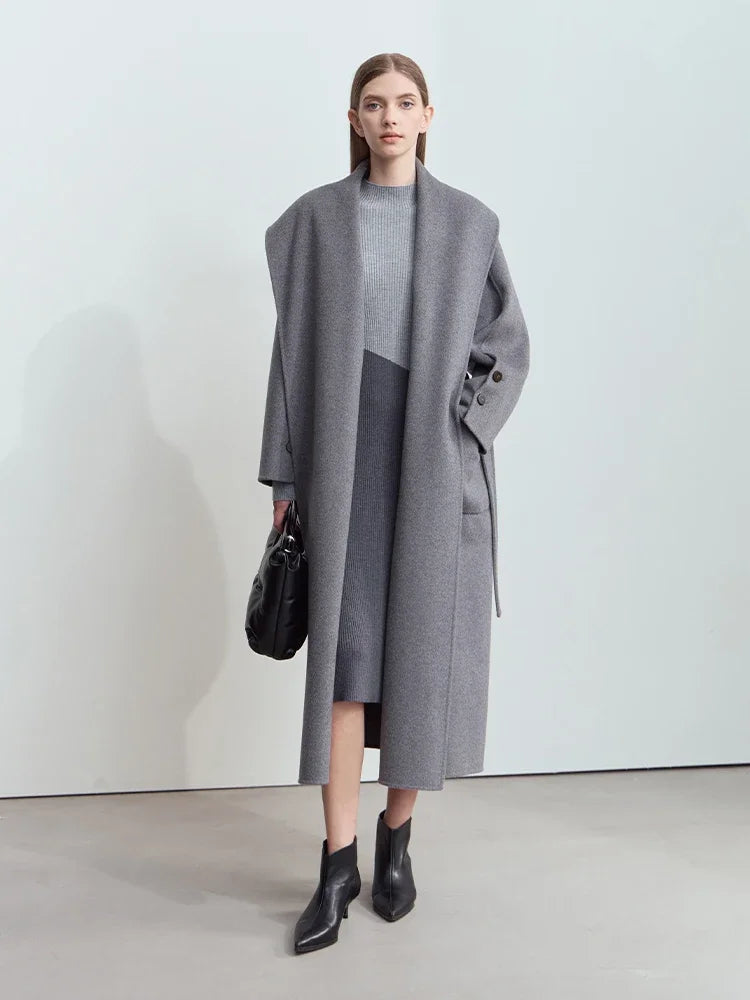 Amii Women Long Sleeve Dresses Elegant Party Slim 2026 New Autumn Winter Knit Christmas Ladies Medium Length Dress 12444177