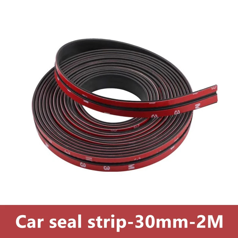SEAMETAL 2/8M Car Rubber Seal Strips Auto Windshield Roof Rubber Sealing Strip Noise Insulation Car Accessories 14/19/27/30/35mm