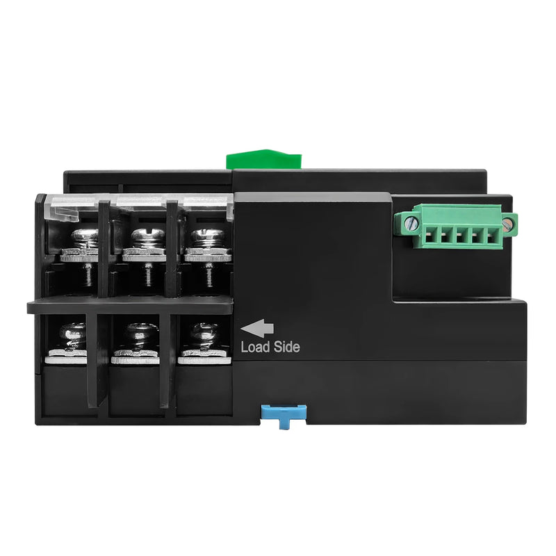 TOMZN Din Rail 3 phase ATS for PV 3P 63A 100A 125A 230V Dual Power Automatic Transfer Electrical Selector Switch Uninterrupted