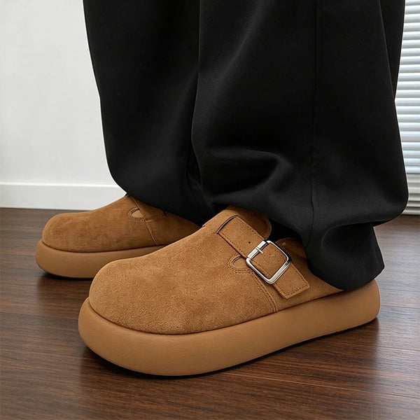 Men women's slip on casual shoes four seasons new breathable light Thick sole lazy shoes fashion outdoor walking party tide shoe