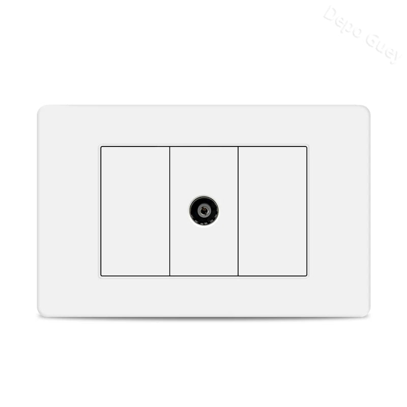 EU Korea Power Plug with 16A Usb Wall Socket,Electric 2Way Light Switch Panel,Universal USB Type-C 20W Fast Charging Outlet 220V
