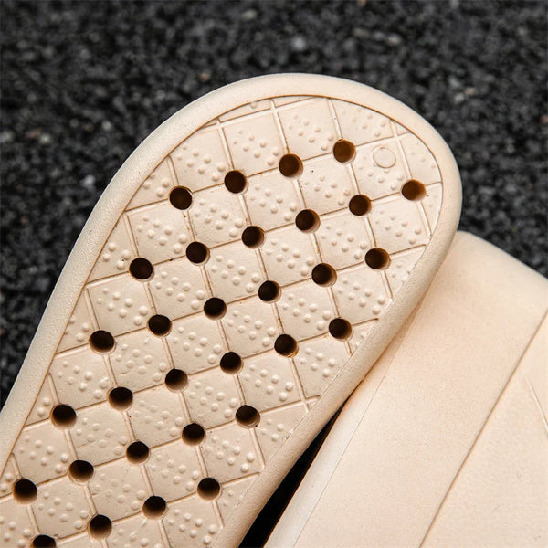 Summer Slides Thick Soles Bottom Platform Slippers Women Height Increase Slippers Cover Toes Sandals EVA Soft Comfortable