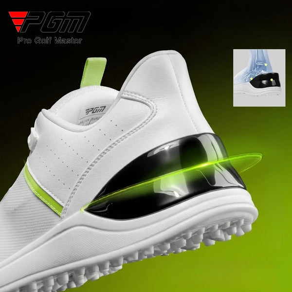 PGM Golf Shoes Men's Summer Sports Shoes Comfortable Cushioning Knob Lace Breathable Anti Slip XZ462