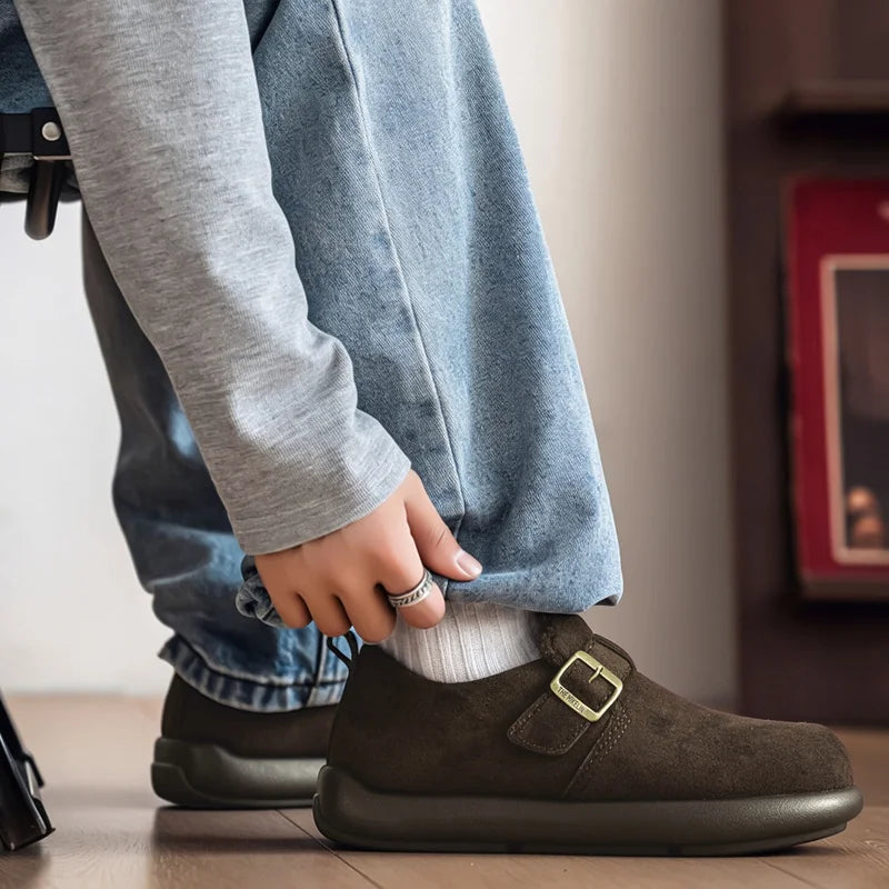 Men's high-quality casual cotton shoes winter warm and velvet fashion youth Joker outdoor walking light comfort cotton slippers
