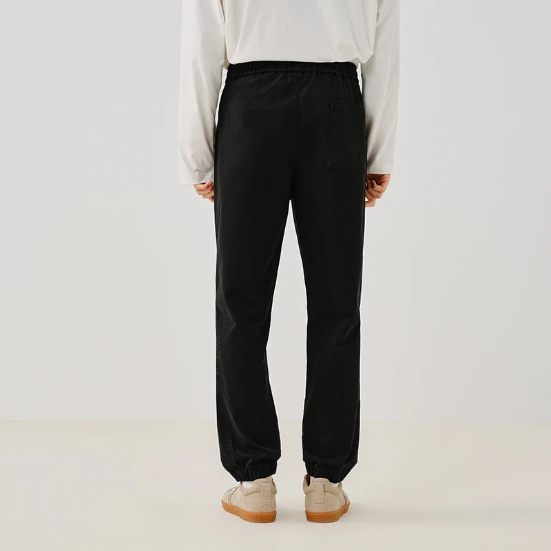 Semir Skinny Pants Men Spring Solid Tapered Slim Fit Commute Basic Versatile Casual Youth Long Trousers