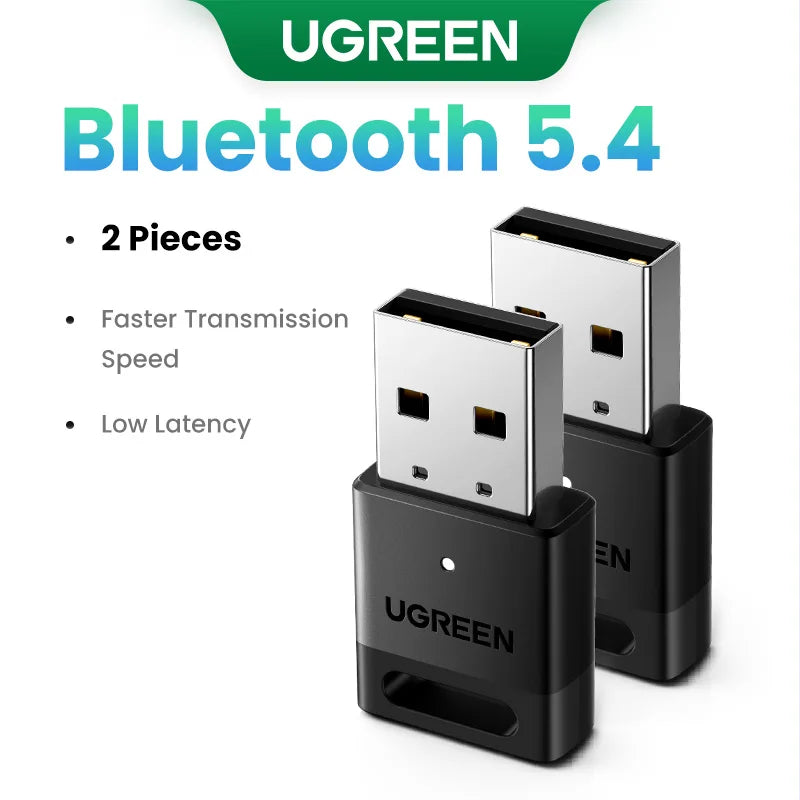UGREEN USB Bluetooth 6.0 5.4  Dongle Adapter for PC Speaker Wireless Mouse Keyboard Music Audio Receiver Transmitter Bluetooth