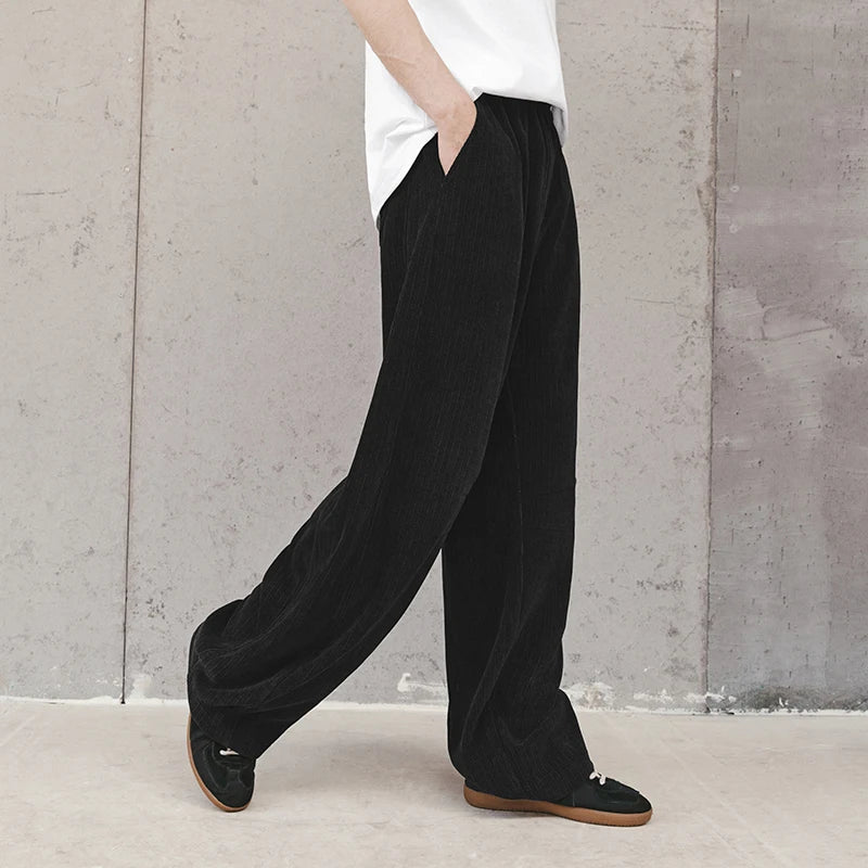 Semir Fleece Pants Men 2026 Autumn Winter Heated Loose Curved Blade Straight Leg Trendy Versatile Casual Warm Trousers