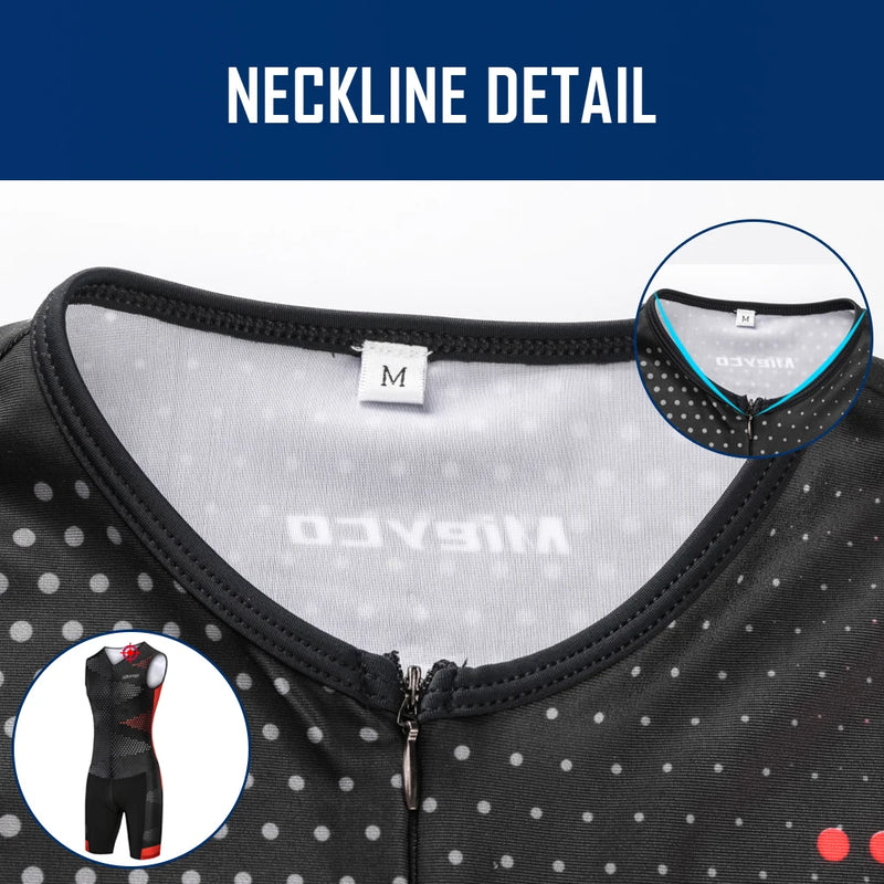 Men's Pro Team Triathlon Suit One Piece Skinsuit Quick Dry Breathable Cycling Running Swimming Racing Sportswear
