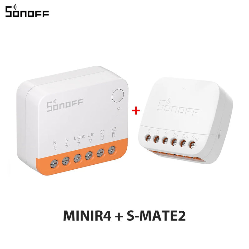 SONOFF S-MATE2 Extreme Switch Mate Local Control Mechanical Switch Support MINI Size Two-Way eWeLink Remote Control via MINIR4
