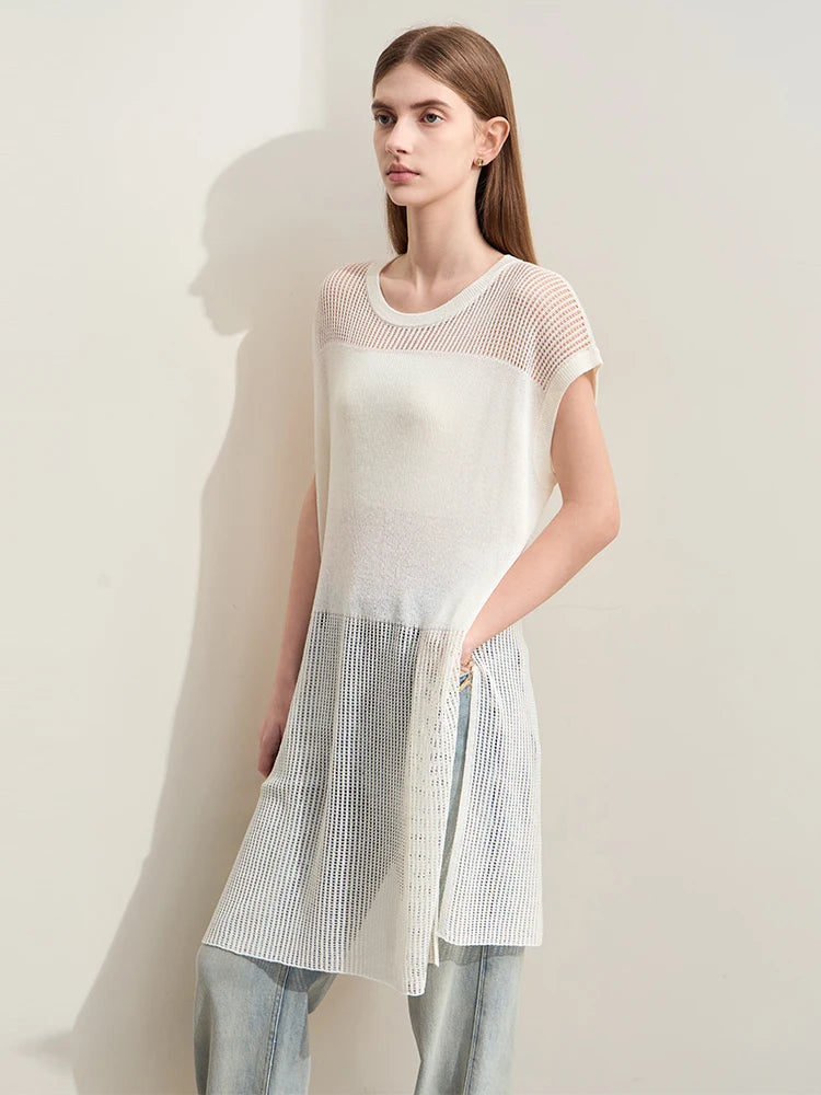 អាវយឺត Amii Minimalism រដូវស្លឹកឈើជ្រុះឆ្នាំ ២០២៥ ថ្មីសម្រាប់ស្ត្រី កមូលវែងបើកចំហរសម 12442298