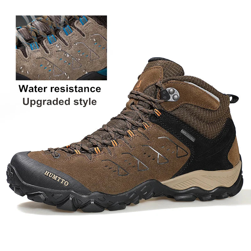 HUMTTO Winter Sports Trekking Shoes for Men 2022 Waterproof Hiking Boots Luxury Designer Outdoor Climbing Hunting Mens Sneakers