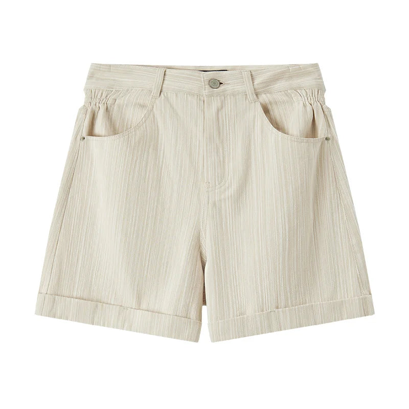 Semir Casual Pants Women Simple And Clever Design 2024 Summer New Fashionable Folded Hem Shorts For Petite Figures