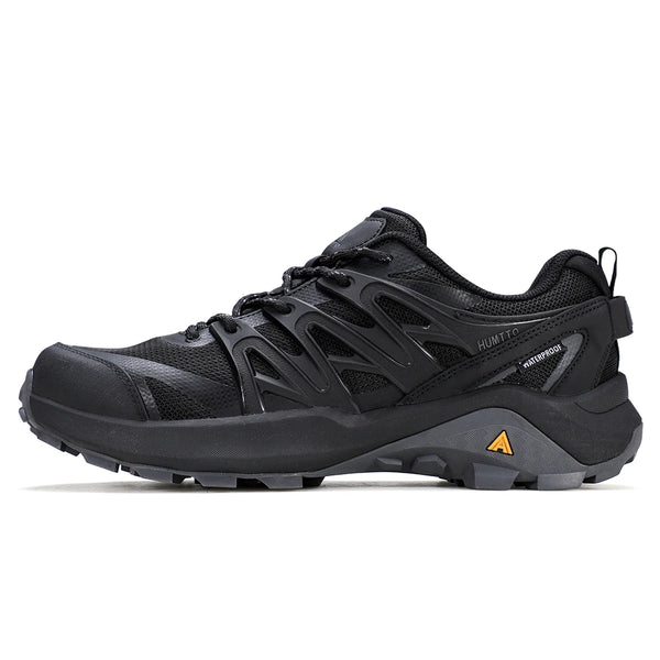 HUMTTO Shoes for Men Anti-slip Sneakers Breathable Hiking Shoe Lightweight Black Outdoor Walking Trainers Casual Trekking Boots