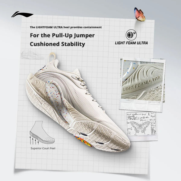 ស្បែកជើងបាល់បោះបុរស Li-Ning WADE DLO 1 លើទីលាន BOOM ទម្ងន់ស្រាល ស្រូបយកឆក់ ទ្រទ្រង់លំនឹង ស្បែកជើងប៉ាតា ABPV009