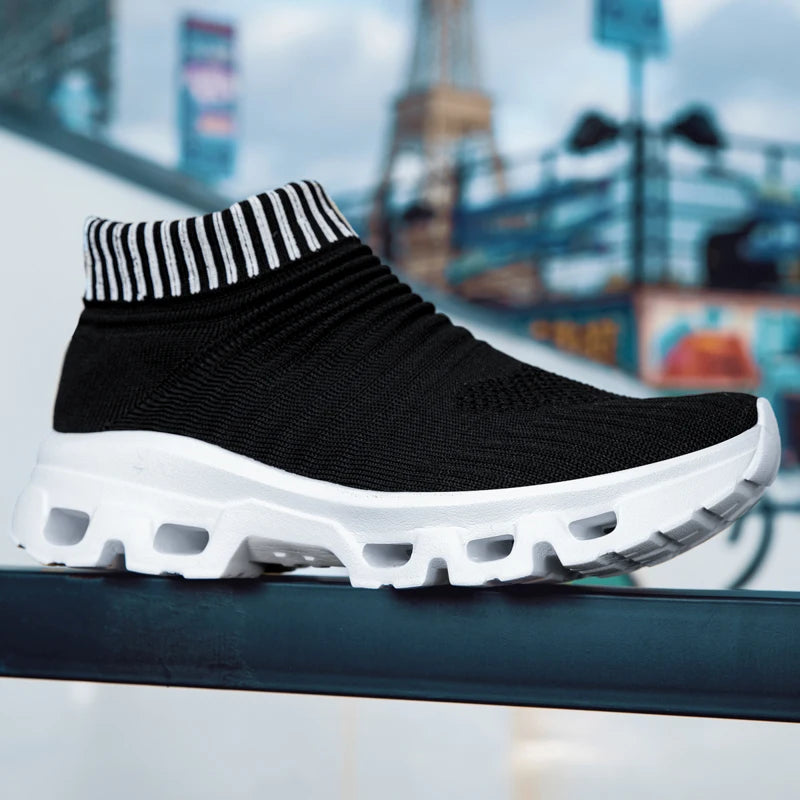 Mens Walking Shoes 2025 New Lightweight Mesh Breathe Thick Soled Comfort Unisex Daily Casual Outdoor Sports Leisure Sneakers