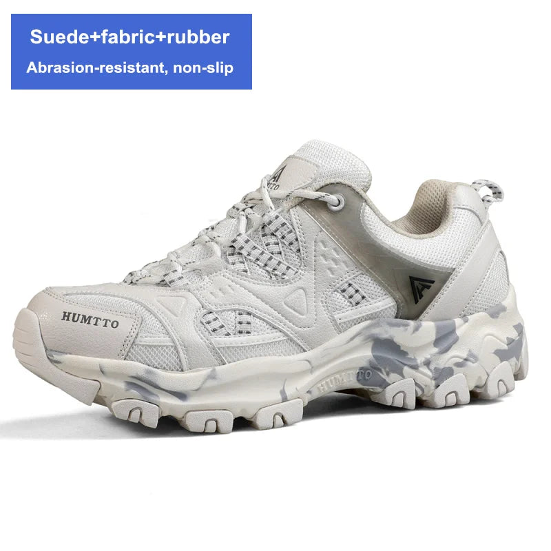 HUMTTO Hiking Shoes for Women Non-slip Outdoor Womens Shoes Luxury Designer Breathable Sports Trekking Climbing Sneakers Woman