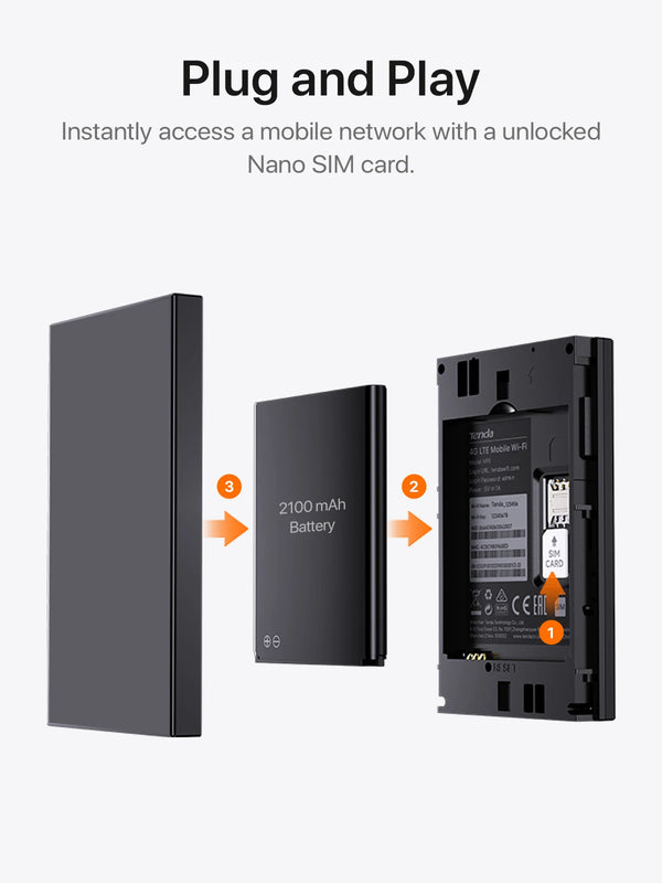 រ៉ោតទ័រ 4G LTE ម៉ូដឹម Wifi ឥតខ្សែ ចល័ត ខ្នាតតូច ចំណុចក្តៅខាងក្រៅ ហោប៉ៅ Wifi ចល័ត 286Mbps ស៊ីម CAT4 រន្ធដោតកាត ឧបករណ៍ Repeater 2100 mAh