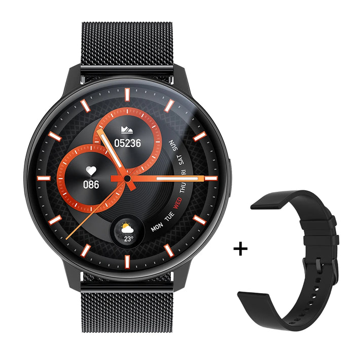 COLMI i31 Smartwatch 1.43'' AMOLED Display 100 Sports Modes 7 Day Battery Life Support Always On Display Smart Watch Men Women Black Metal Strap