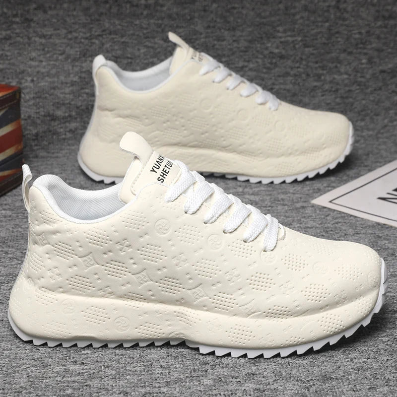 Mens Board Shoes 2026 New Thick Soled Cosy Student Youth Trendy Sports Outdoor Casual Walking Shoes Flat Sneakers for Men